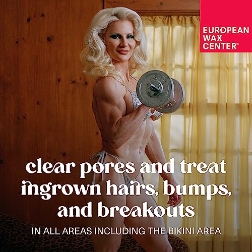 European Wax Center Face & Body Detoxifying Mask - Bikini & Underarm Mask Skin Care With Aha & Bha, Activated Charcoal Facial Mask For Face & Entire Body, Helps Relieve Ingrown Hairs, & Breakouts, 4Oz #TOP1