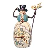 Jim Shore Snowman With Winter Scene Figurine