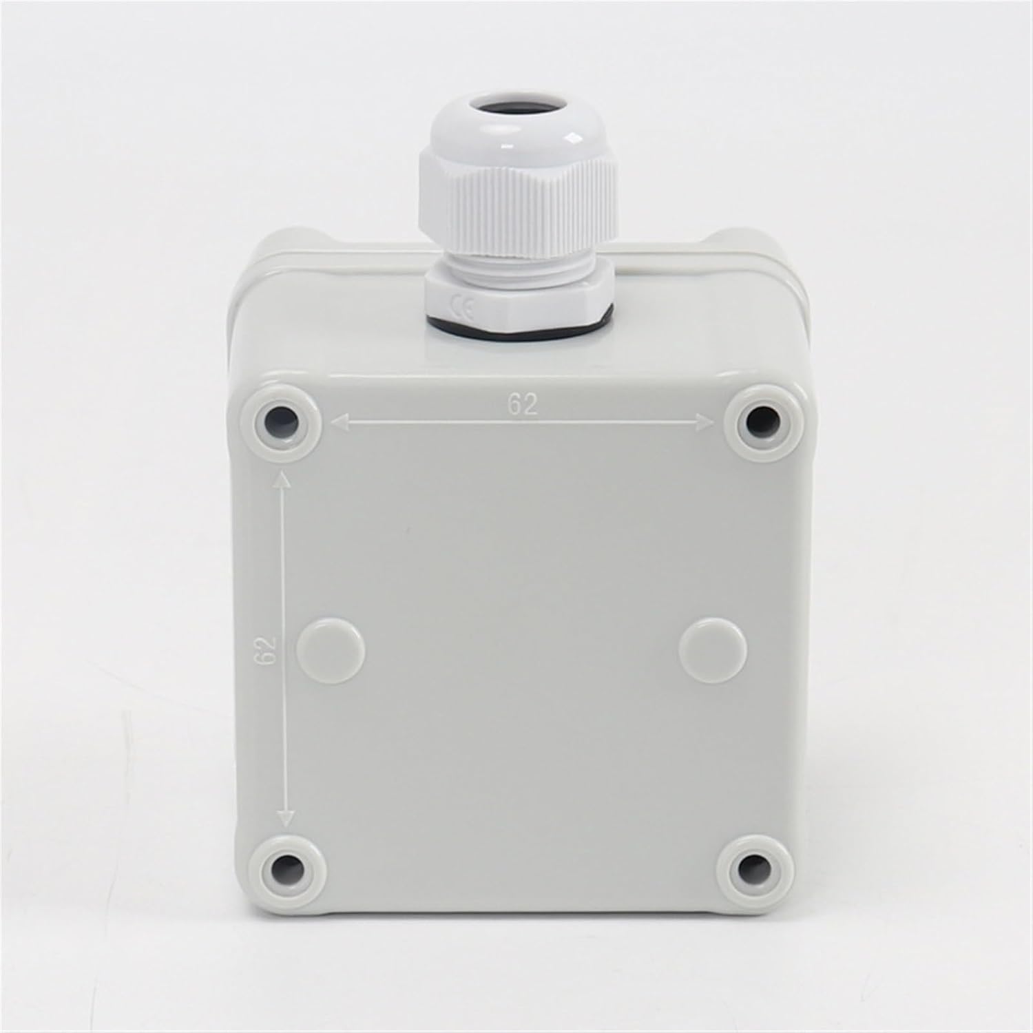 Single Hole Emergency Stop Button Control Box 80 * 80 * 70 Plastic Waterproof Switch Box 22 Signal Indicator Light Shell Empty Box