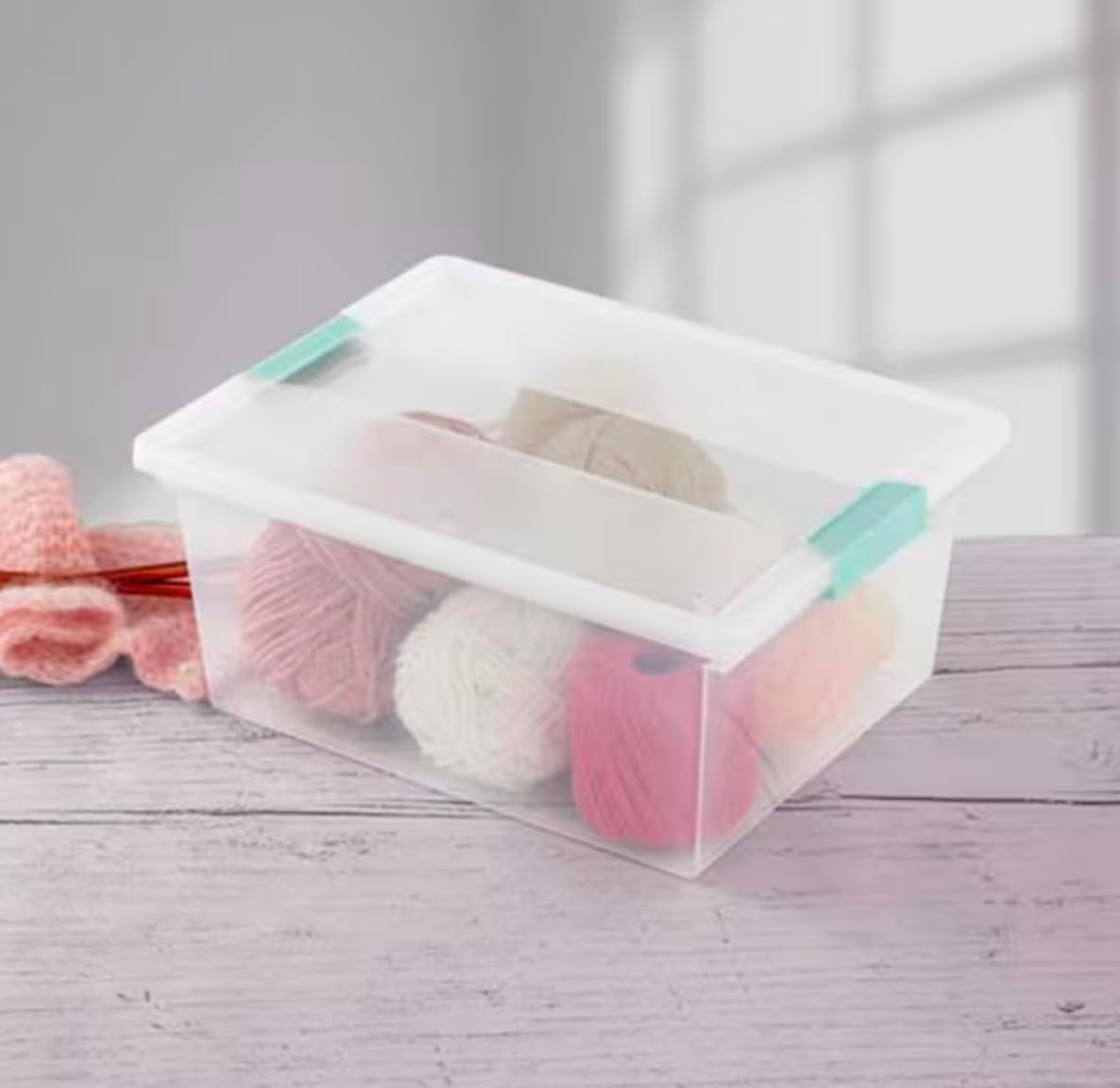 11.5 Quart Clear Plastic Storage Container Tote with Latching Lid (8 Pack) UK17479