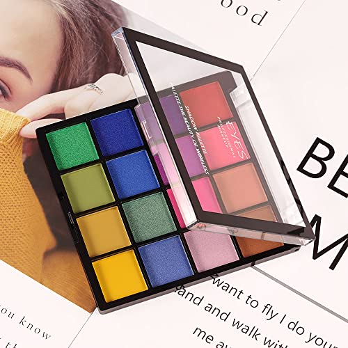Amy's Diary Professional Makeup Ultimate Shadow Palette, Eyeshadow Palette, Brights Rainbow Eyeshadow Palatte Paletas De Sombras Para Ojos (K9) #TOP6