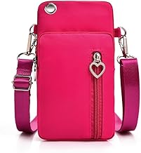 RV Mart Small Crossbody Wallet Phone Space Bag for Women Mini Shoulder Handbag Wallet with Credit Card Slots Ladies Mobile Holder Pouch Gift Item Purse