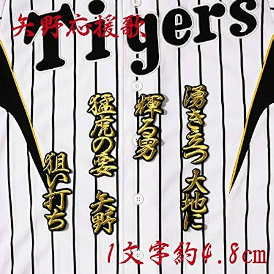 阪神タイガース ユニフォーム 応援セット 応援歌刺繍入り 阪神タイガース 刺繍ワッペン 3点 B セット】【黒】【ピンク