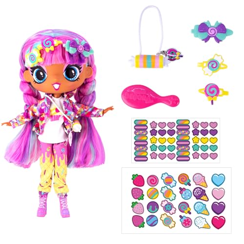 Decora Fashion Girlz 11" Doll - Sweetie Stickers & Endless Style Fun for Creative Play