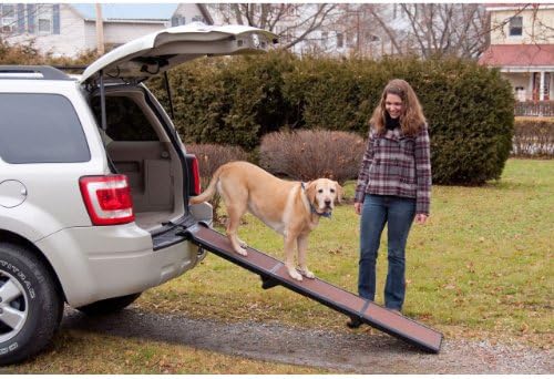 Pet Gear Travel Lite Tri-Fold Dog Ramp, 71 x 16 x 4 Inches