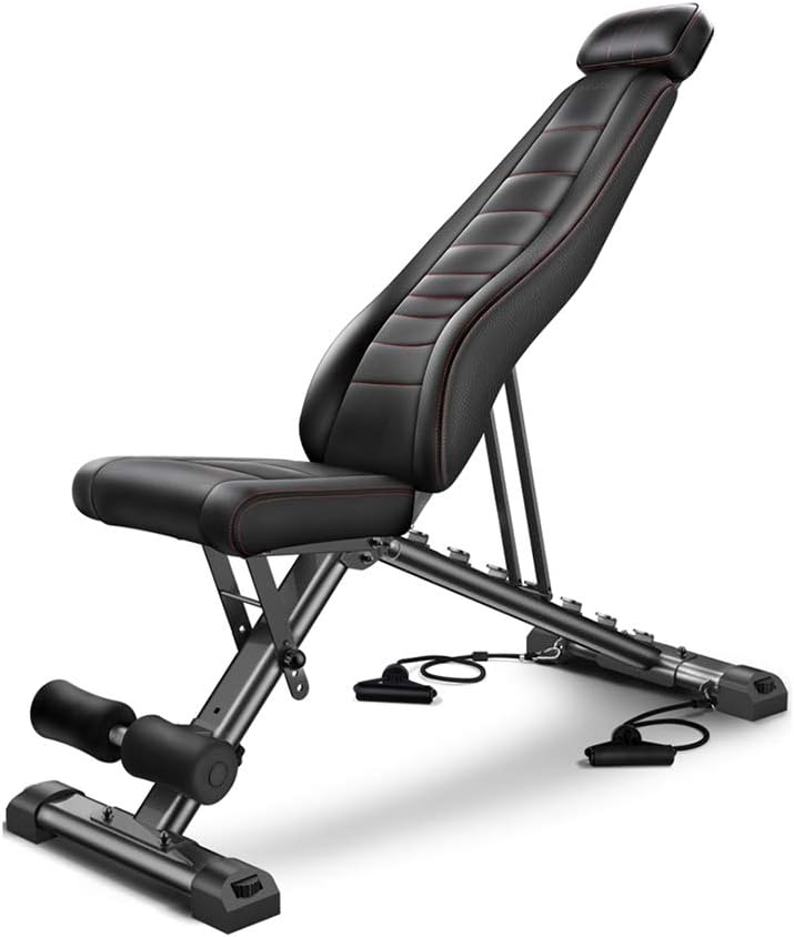 Standard Weight Benches Dumbbell Bench, Adjustable Weight Benches, Foldable Fitness Bench, Sit-Ups Multi-Functional Fitness Chair, Thickened Tubing, for Home GymWeight Be