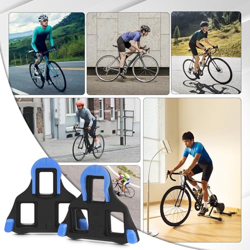 BUCKLOS Road Bike Cleats Compatible with Shimano SPD-SL Pedals-BH10/BH11/BH12 Float Cleats Fit Clipless Cycling Shoes for Indoor Peloton & Outdoor Bicycle Training