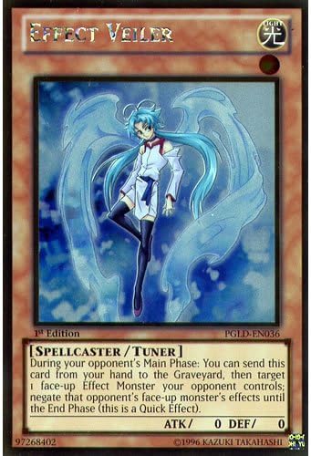 Deckboosters YuGiOh : PGLD-EN036 1st Ed Effect Veiler Gold Rare Card - ( Premium Gold Series Yu-Gi-Oh! Single Card)