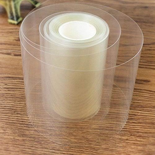 Cake Collar,Dancepanda Chocolate Cake Decorating Acetate Sheet Clear Roll (4"x393 inch)
