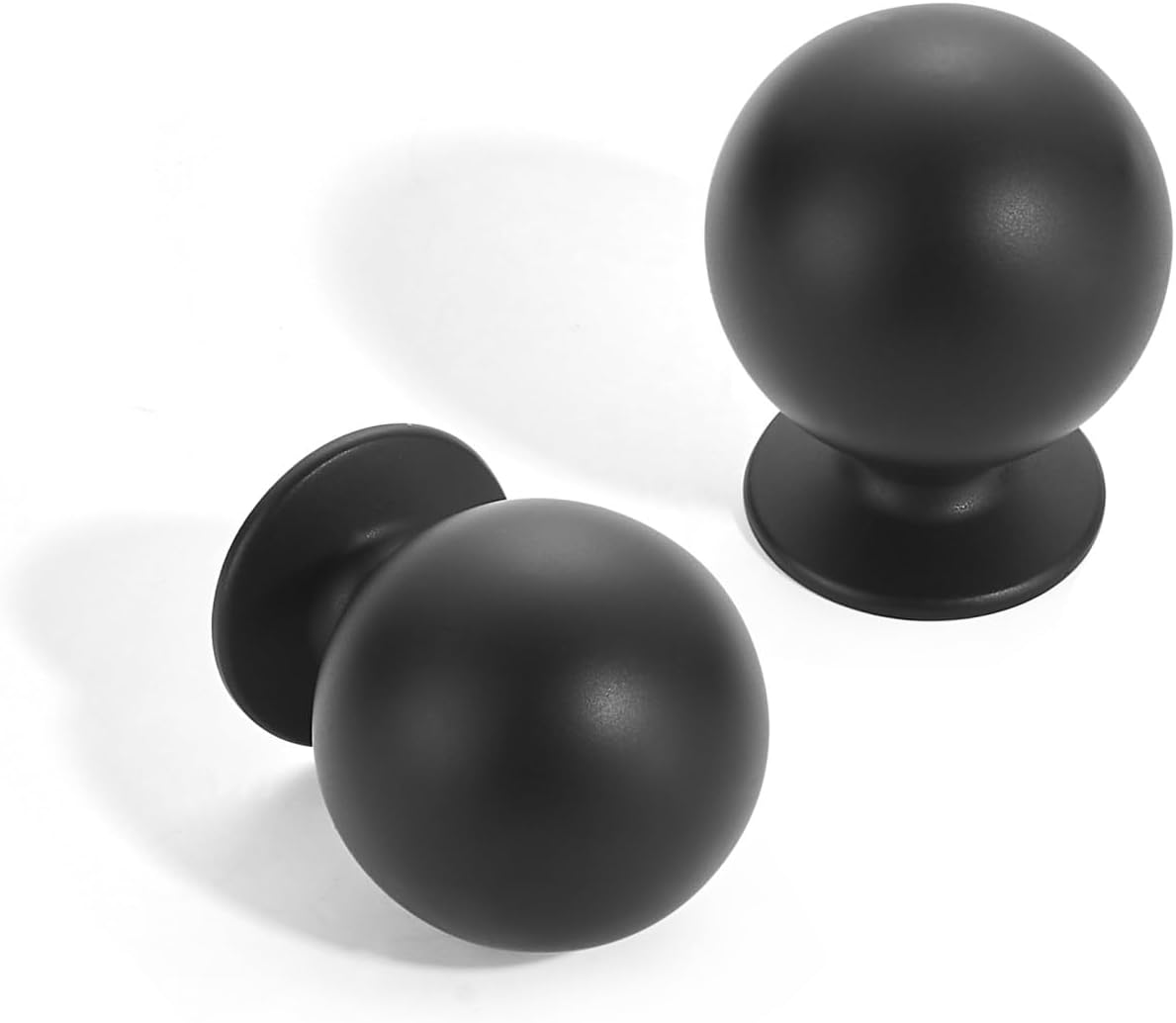 SAILING 10 Pack Cabinet Knobs-Single Hole Matte Black Cabinet Pulls for Dresser Knobs Drawer Knobs and Pulls for Kitchen Bathroom Cabinets Handles SA10185