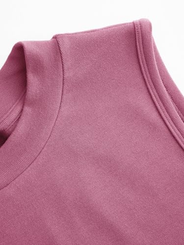 Image of CIDER Womens Tank Tops Sleeveless High Neck Ruched Crop Tops Going Out Casual Basic Ribbed Shirt Summer Fashion Clothing