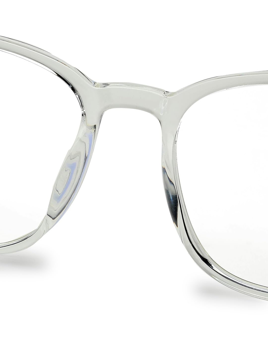 HASHTAG EYEWEAR Blue Light Blocking Glasses Square Eyeglasses for Eye Protection | Sunglasses For Men & Women | Eyeglasses For Computer Anti-blue & Anti eyestrain | Small (Tranparent, Medium) 2