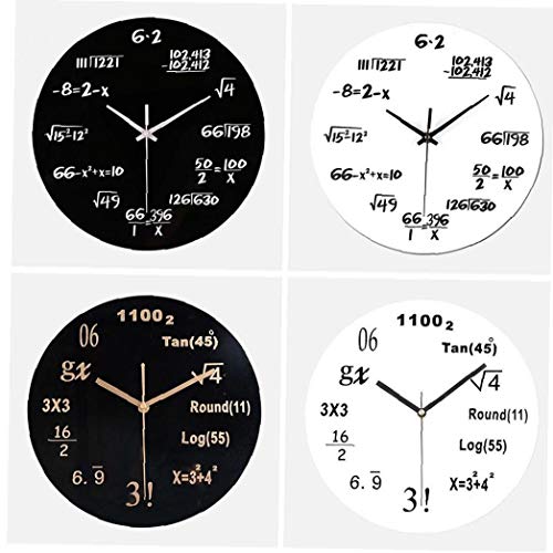 Horloge de mathématiques chalkboard cadeau idéal professeur - 4