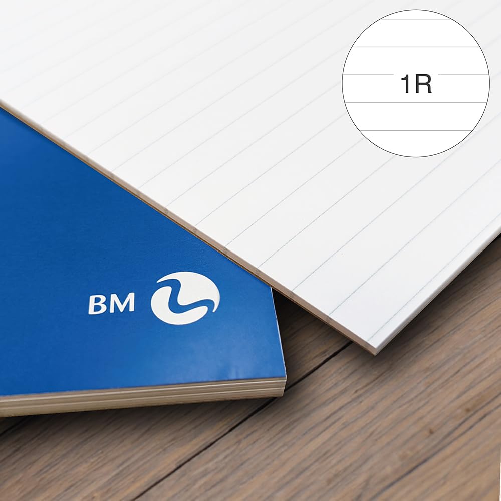 BM BeMore Color 80, 0110599, notitieboek A5, liniatuur 1R, gelinieerd zonder rand, papier 80 g/m², op kleur gesorteerd, verpakking met 12 stuks