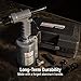 SUNEX TOOLS SX1819T, Heavy Duty Rivet Gun, Sets 3/16” and ¼” Rivets, 3690 lbs Traction Power, Nose Pieces Included, Forged Aluminum Handle, Storage Case