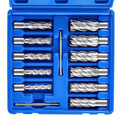 ZELCAN 11pc HSS Annular Cutter Set
