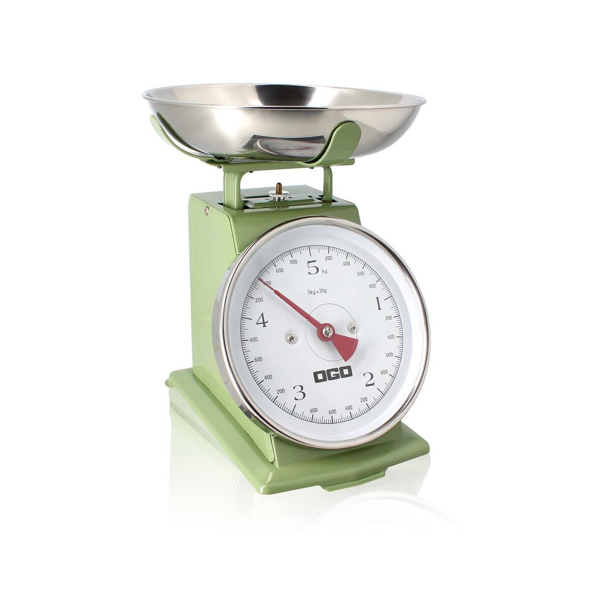 Ogo Living Küchenwaage OGO LIVING Mechanische Küchenwaage Waage Bis Zu 5 Kg Rot S0vdi0us