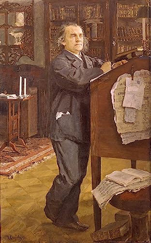 Peinture classique affiche art moderne portrait compositeur Serov toile 60x90
