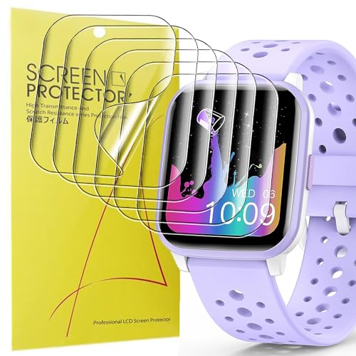 Blueshaweu Compatible for Butele Kinder Smart Watch H69 Screen Protector, [6 Pack] Full Coverage TPU Clear Film Compatible with Butele H69 Kids Smartwatch (6 pack)