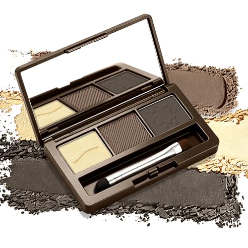 Image of Boobeen Highly Pigmented Water-Resistant Eyebrow Shadow Kit – Long-Lasting 24 Hours Sweat-Resistant Brow Powder with Mirror & Dual-Ended Brush, Multi-Purpose for Contour, Eyeshadow, Eyeliner