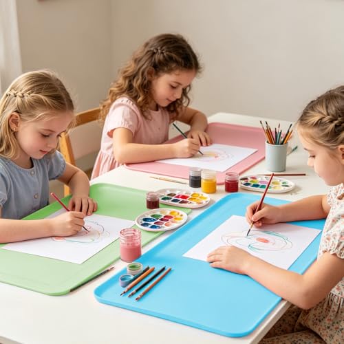 Silicone Art Mat for Crafts, 24"x16" Silicone Painting Mat to Keep Clean Protects Surfaces Perfectly for Crafts, Legos, Resin & Jewelry-Making, DIY Crafts Mat by BKIELLT - Image 8