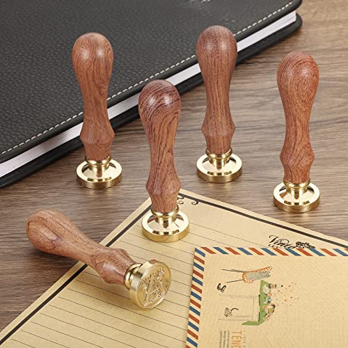 Tampon cire scellement lettre initiale J retro pour carte invitation