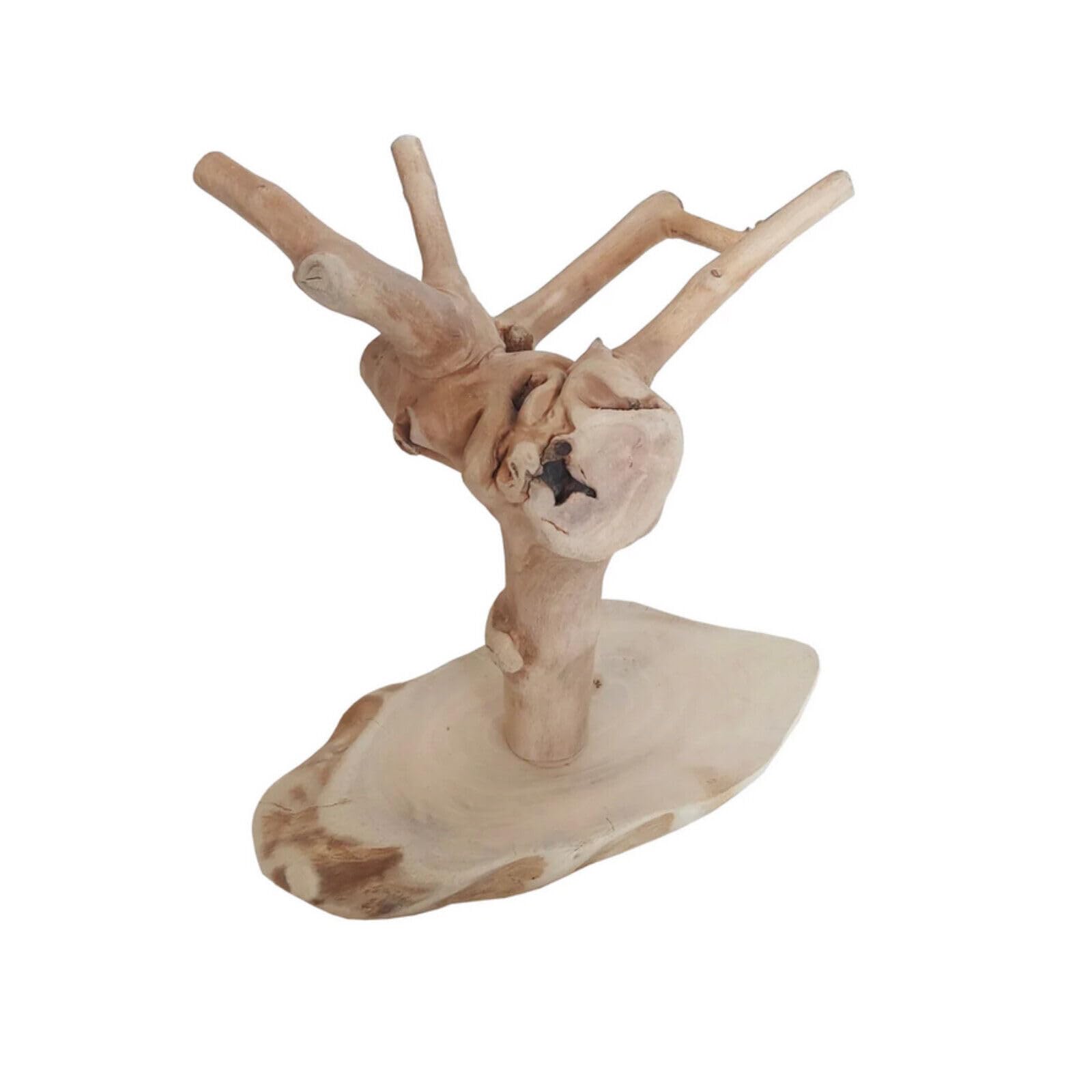 Natural Generic Java Wood Tiny Tree Bird Stand Small Parrot Parakeet Cockatiel Play Stand
