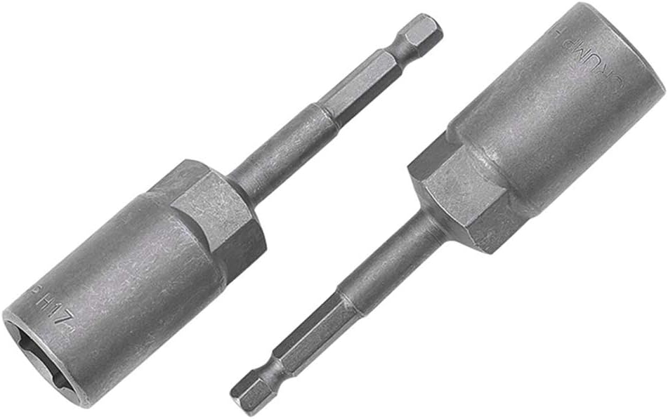 Auniwaig 1/4" Hex Shank Nut Driver Bit,Quick Change Socket Nut Impact Driver Adapter Metric No-magnetic,10mm Nut Driver Setter Drill Bits 3pcs