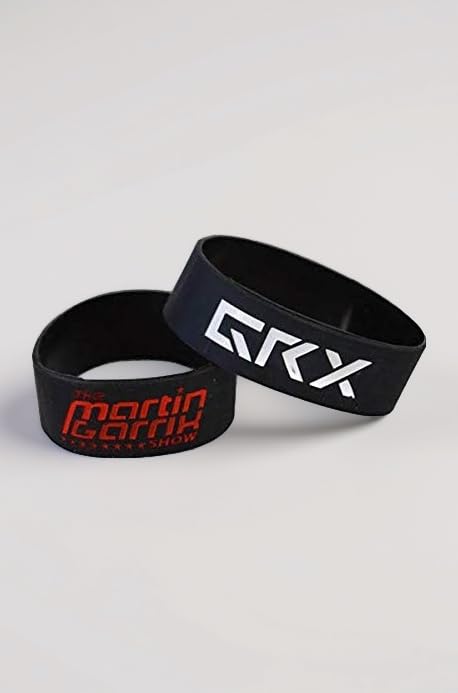 Silicon Bracelet Wrist Band for Men Boys ( Martin Garrix, Black )