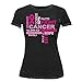 P&B Love Fighting Breast Cancer Women's T-Shirt, L, Black