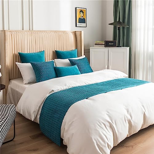 Bettläufer Set Mit Kissen - Hotel Style Bettdekor In Beige