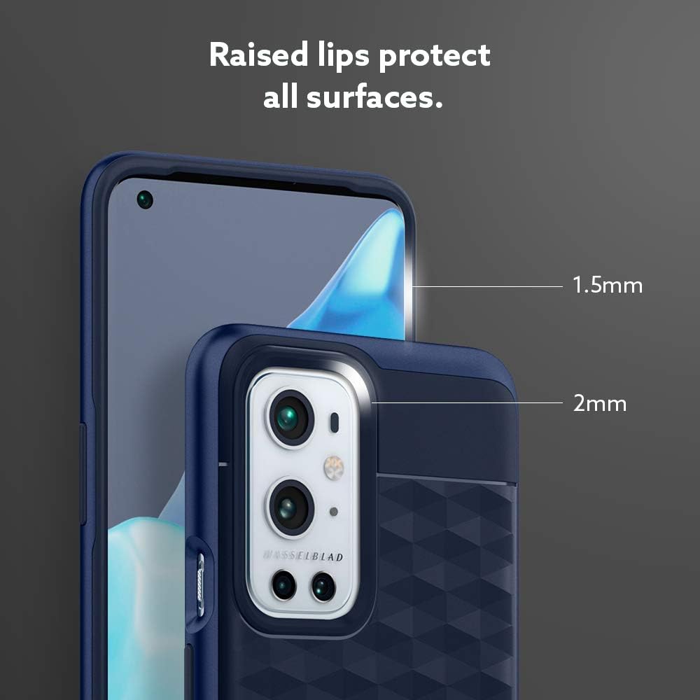 Caseology Parallax Compatible with OnePlus 9 Pro Case 5G (2021) - Midnight Blue