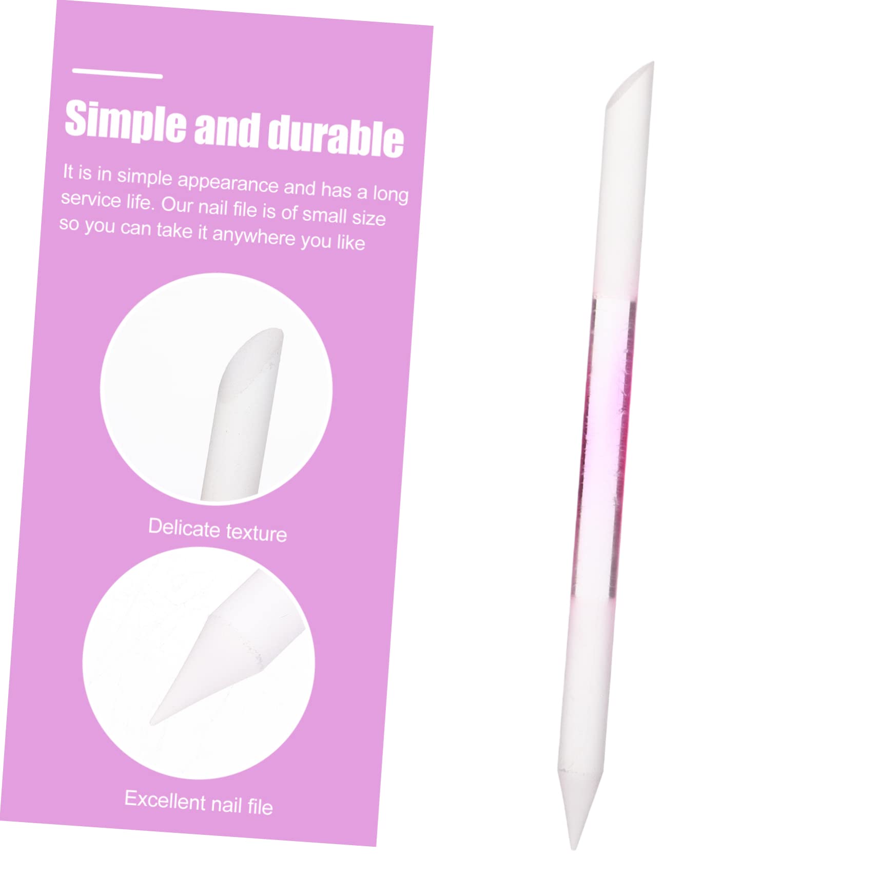 Beavorty 15stücke Teiliges Glas-nagelfeilen Doppelseitige Maniküre-werkzeuge Zur Nagelpflege Für -nail-art Leicht Zu Transportieren Unisex Für Hause Oder Unterwegs Transparent