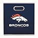Franklin Sports NFL Denver Broncos Collapsible Storage Bin NFL Folding Cube Storage Container Fits Bin Organizers Fabric NFL Team Storage Cubes One Size