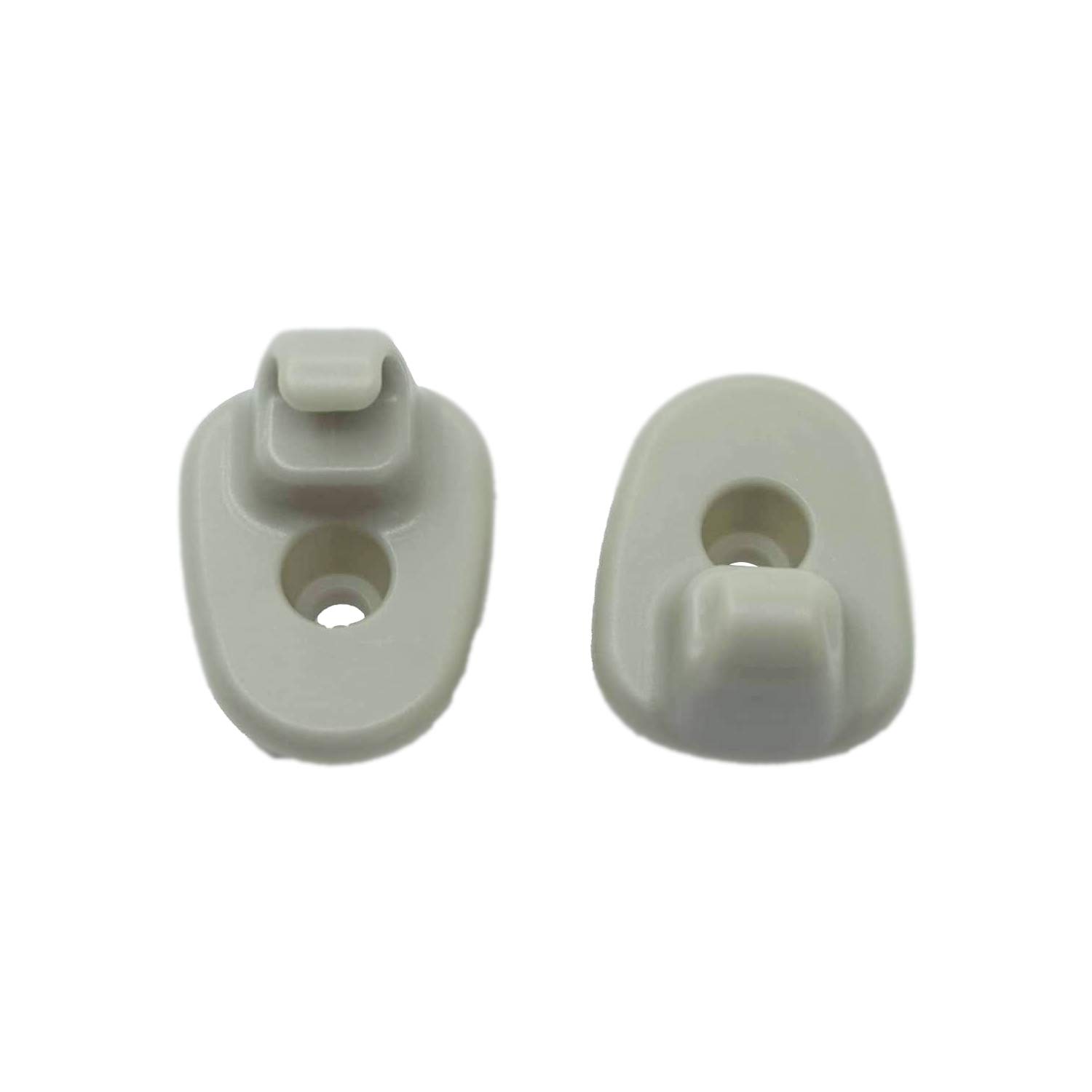 2 Pieces Interior Roof Sunvisor Sun Visor Support Clip Holder Bracket Retainer 1AR26BD1AA Compatible With Jeep Liberty 2005-2012 Dodge Nitro 2008-2012