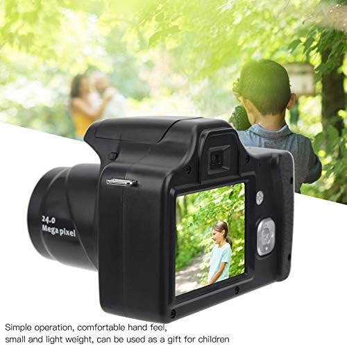 Goshyda Digital Camera, Portable 24MP 18X Zoom 3in LCD HD Screen SLR Camera, Builtin Flash Light, for Photo Shooting, Vlog, Video Recording, Recording the Wonderful Life(Standard Edition)