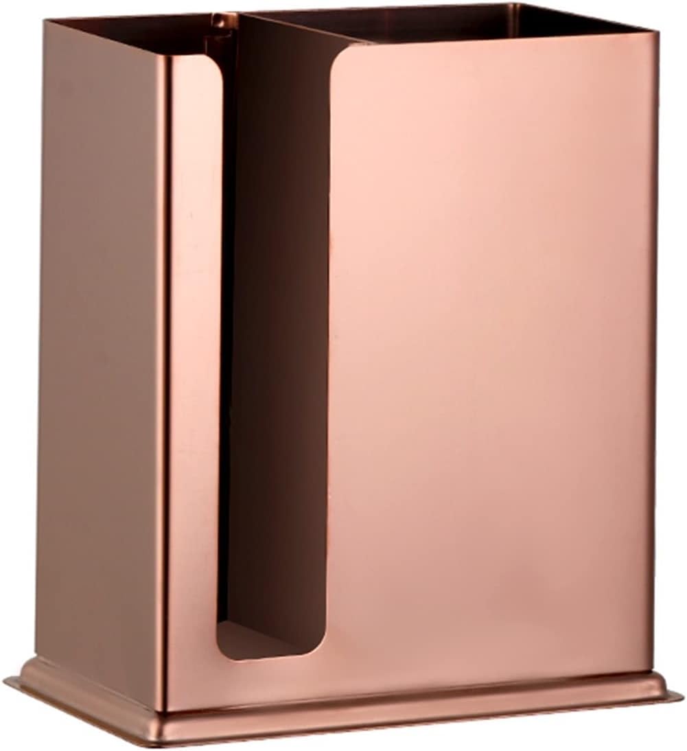 Utensil Caddy Stainless Steel Square Two Grid Chopsticks Cylinder (Color : 1) (2)