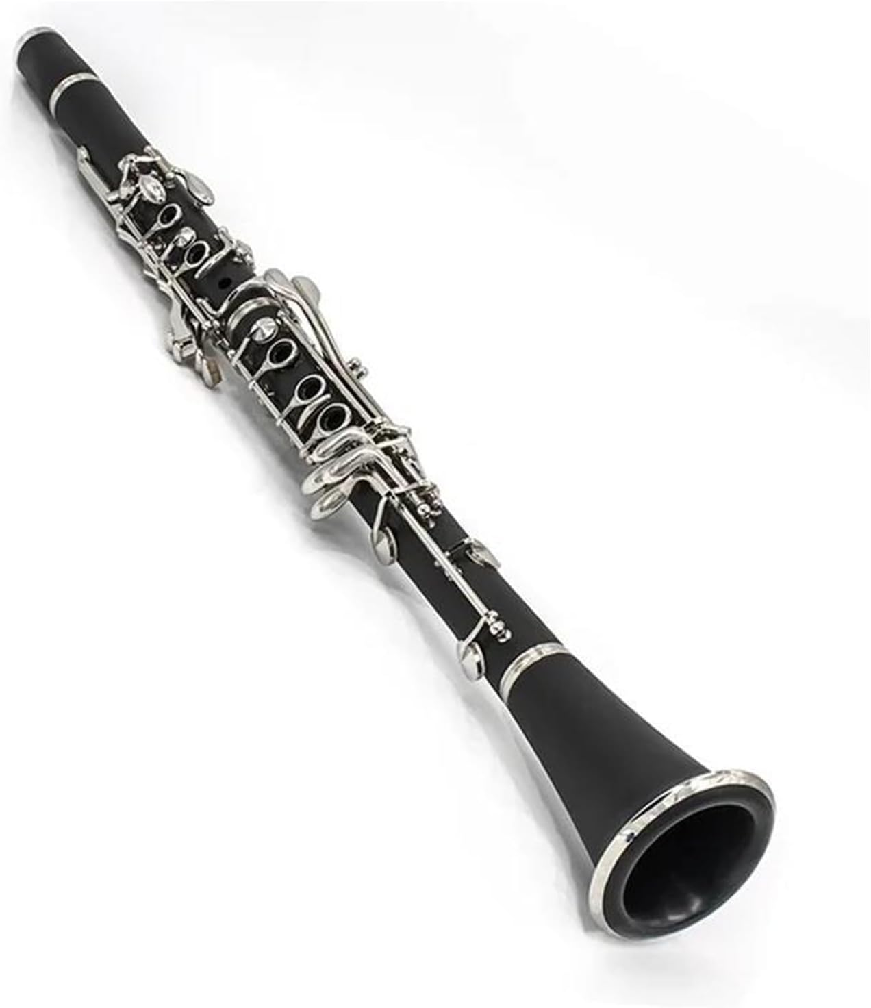 Silver Plated Bb Tone Contrabass Metal Clarinet