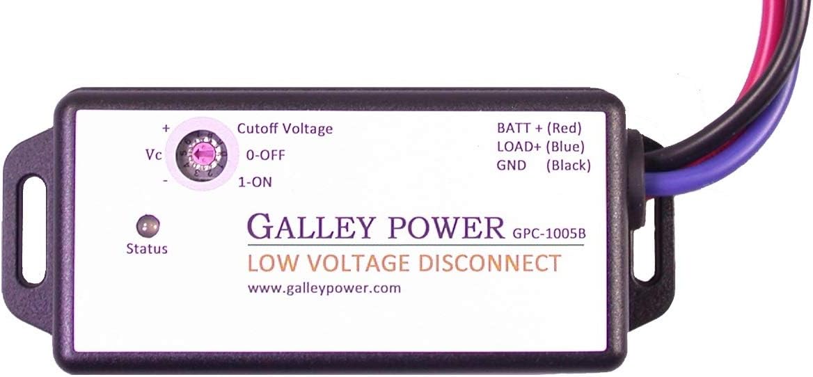 Low Voltage Disconnect with recessed selector, 12V/24V Auto Detect, GPC-1005B-R