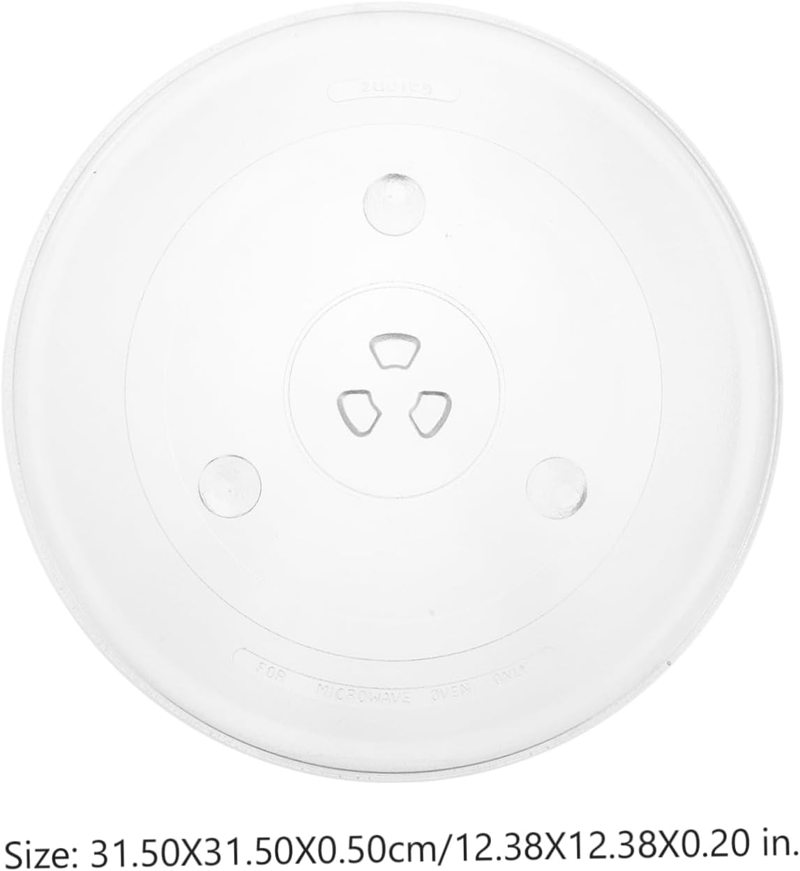 Microwave Turntable Tray 10-inch Glass Plate for Oven Replacement Heavy-Duty Design Compatible and Amana for Home Cooking