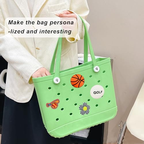 Image of Lckaey Rubber Beach Bag Accessories-PVC Rubber Totes organizer Sport Charms- for Purse Bogg Inserts