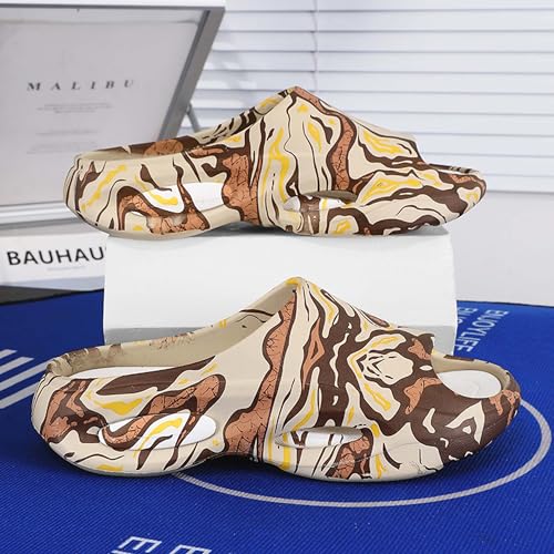 Men's EVA anti slip spa massage slippers, lightweight beach sandals, quick drying and comfortable shower shoes2