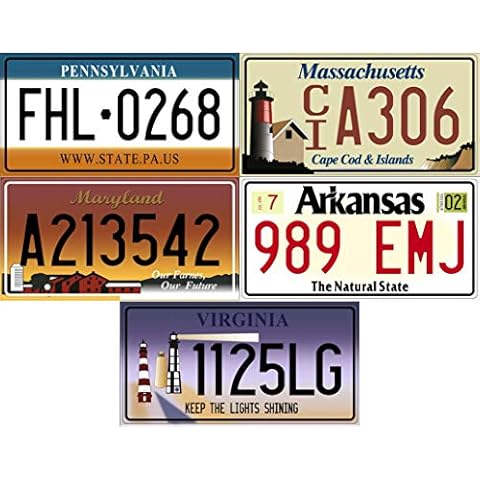 OPO 10 Set of 5 Metal Car Registration Plates Cover