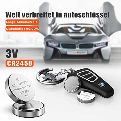 Batteria al litio 2450, 3 V. CR2450-40er Pack