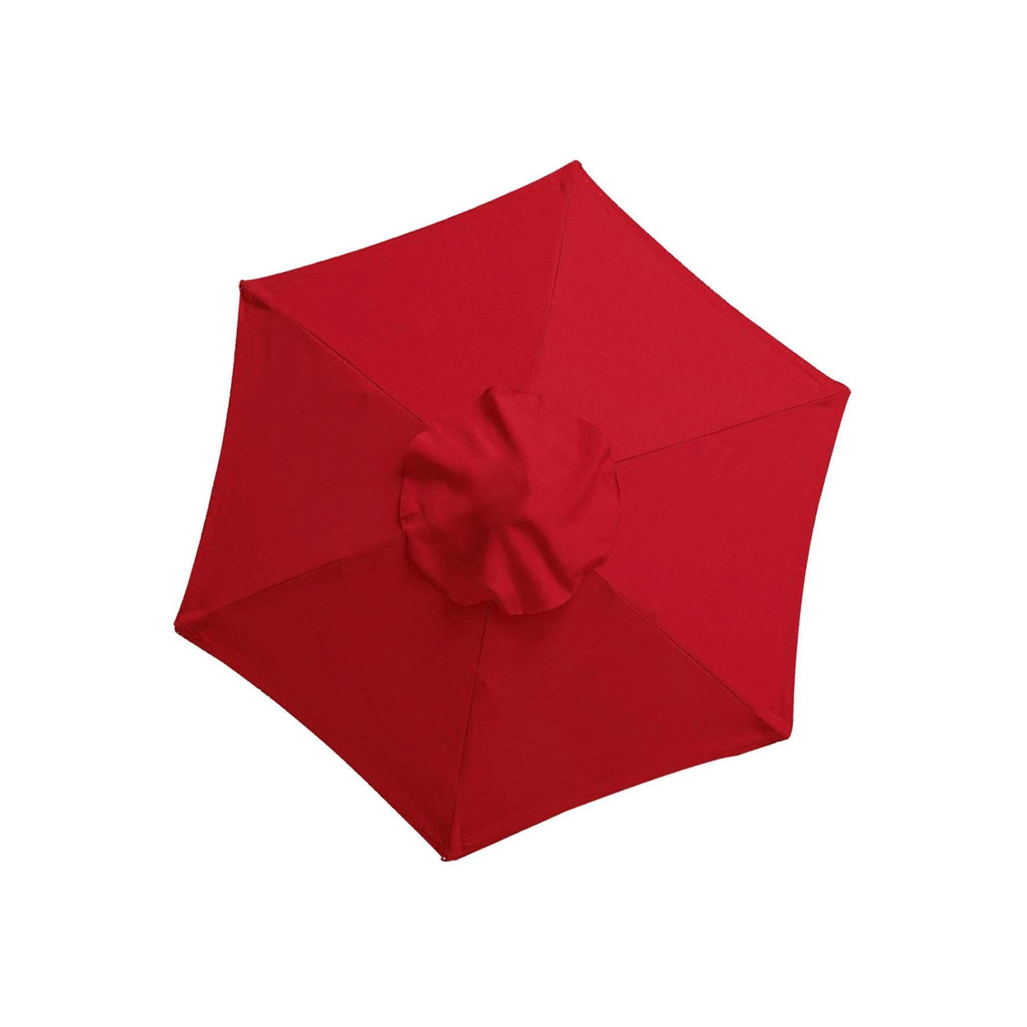 Zambuph Resilient Garden Parasol Canopy Cover Built to Withstand Harsh Weather Conditions Umbrella Outdoor, 2m 6 Rib Red