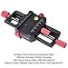iShoot Improved Universal 150mm Macro Focusing Rail Slider Close-up Shooting Head All Metal Camera Support Bracket Holder, Built-in Arca-Swiss Type Clamp and Quick Release Plate for Tripod Ballhead