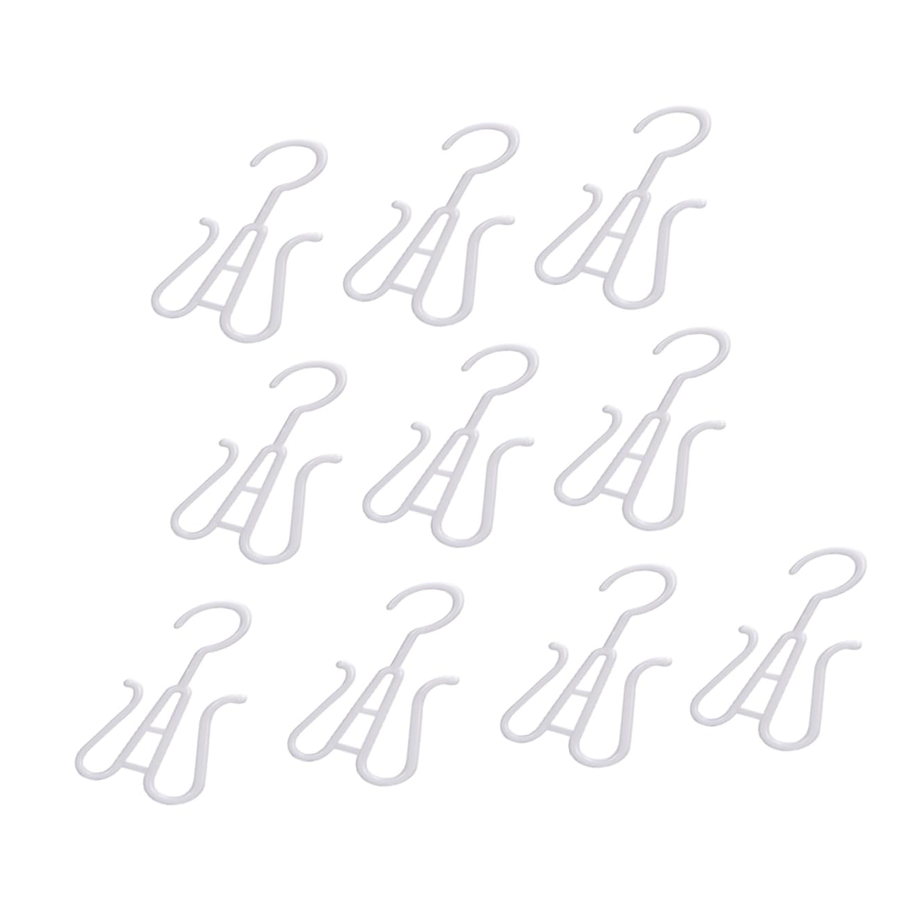 KOMBIUDA 10Pcs Plastic Double Hook Shoe Drying Racks Versatile Shoe Hangers for Closet Organization and Drying for Men and Women Footwear