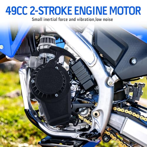 H-YEEU 49CC 2 Stroke Mini Moto Engine Carb Pullstart Vergaser Luftfilter Head Mini Motor für ATV Dirt Bike Quad Pocket Bike