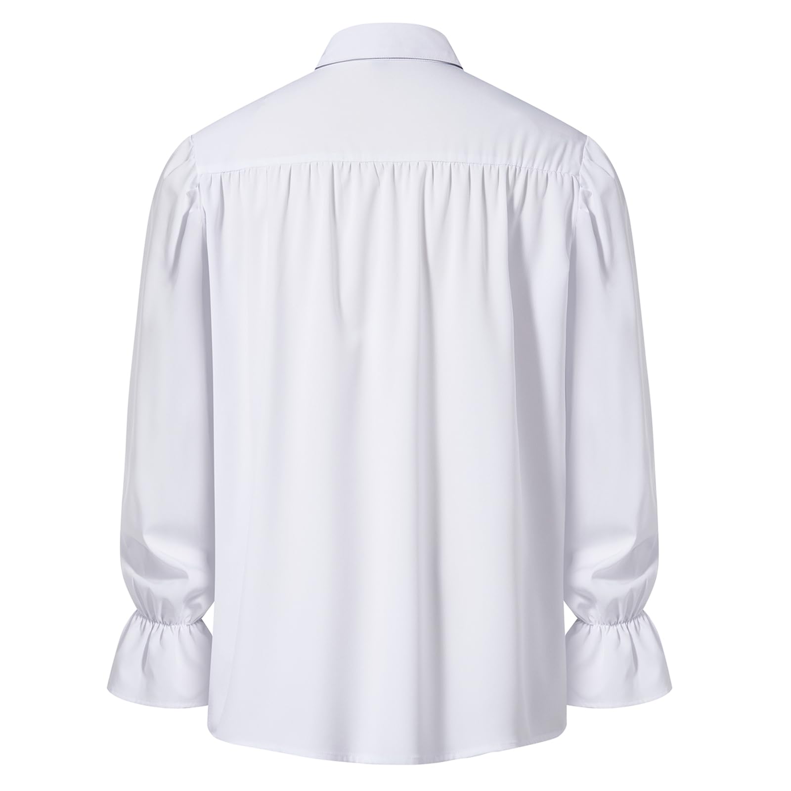 Chemise à lacets à manches longues style rétro Renaissance Steampunk victorien pour homme