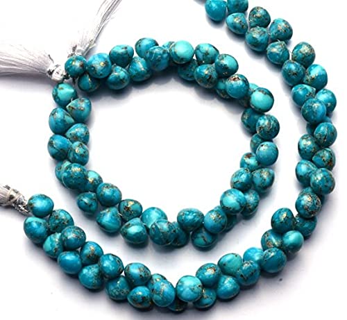 Perles turquoise de Mojave bleue LKBEADS 9mm pour sublimer vos colliers d'été bohèmes